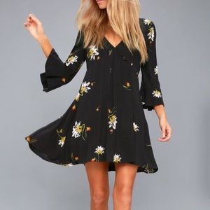 🌼Free People Floral Wrap Dress